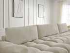 Anakin - Canapé Panoramique Fixe - Tissu Texturé - 3 Coussins