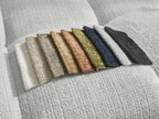 Anakin - Canapé Panoramique Fixe - Tissu Texturé - 3 Coussins