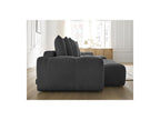 Anakin - Canapé Panoramique Fixe - Tissu Texturé - 10 Coussins