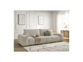 Anakin - Fixed 3-Seater Straight Sofa - Textured Fabric - 2 Cushions