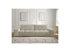 Anakin - Fixed 3-Seater Straight Sofa - Textured Fabric - 2 Cushions