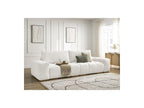 Anakin - Fixed 3-Seater Straight Sofa - Textured Fabric - 2 Cushions