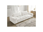 Anakin - Fixed 3-Seater Straight Sofa - Textured Fabric - 2 Cushions
