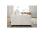 Anakin - Fixed 3-Seater Straight Sofa - Textured Fabric - 2 Cushions