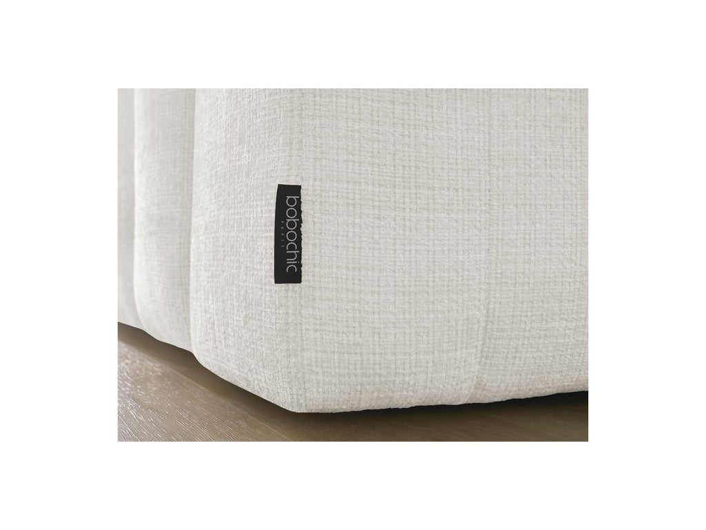 Anakin - Fixed 3-Seater Straight Sofa - Textured Fabric - 2 Cushions