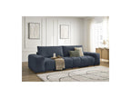 Anakin - Fixed 3-Seater Straight Sofa - Textured Fabric - 2 Cushions