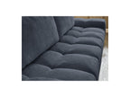 Anakin - Fixed 3-Seater Straight Sofa - Textured Fabric - 2 Cushions
