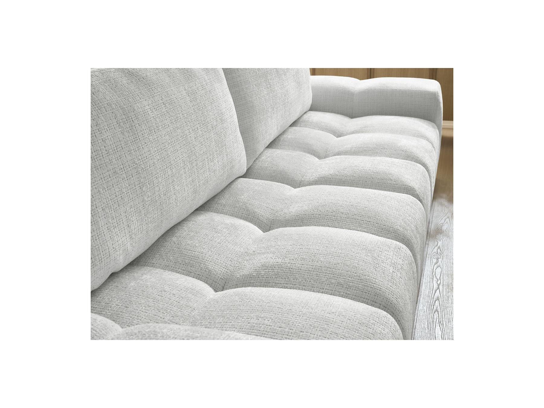 Anakin - Fixed 3-Seater Straight Sofa - Textured Fabric - 2 Cushions