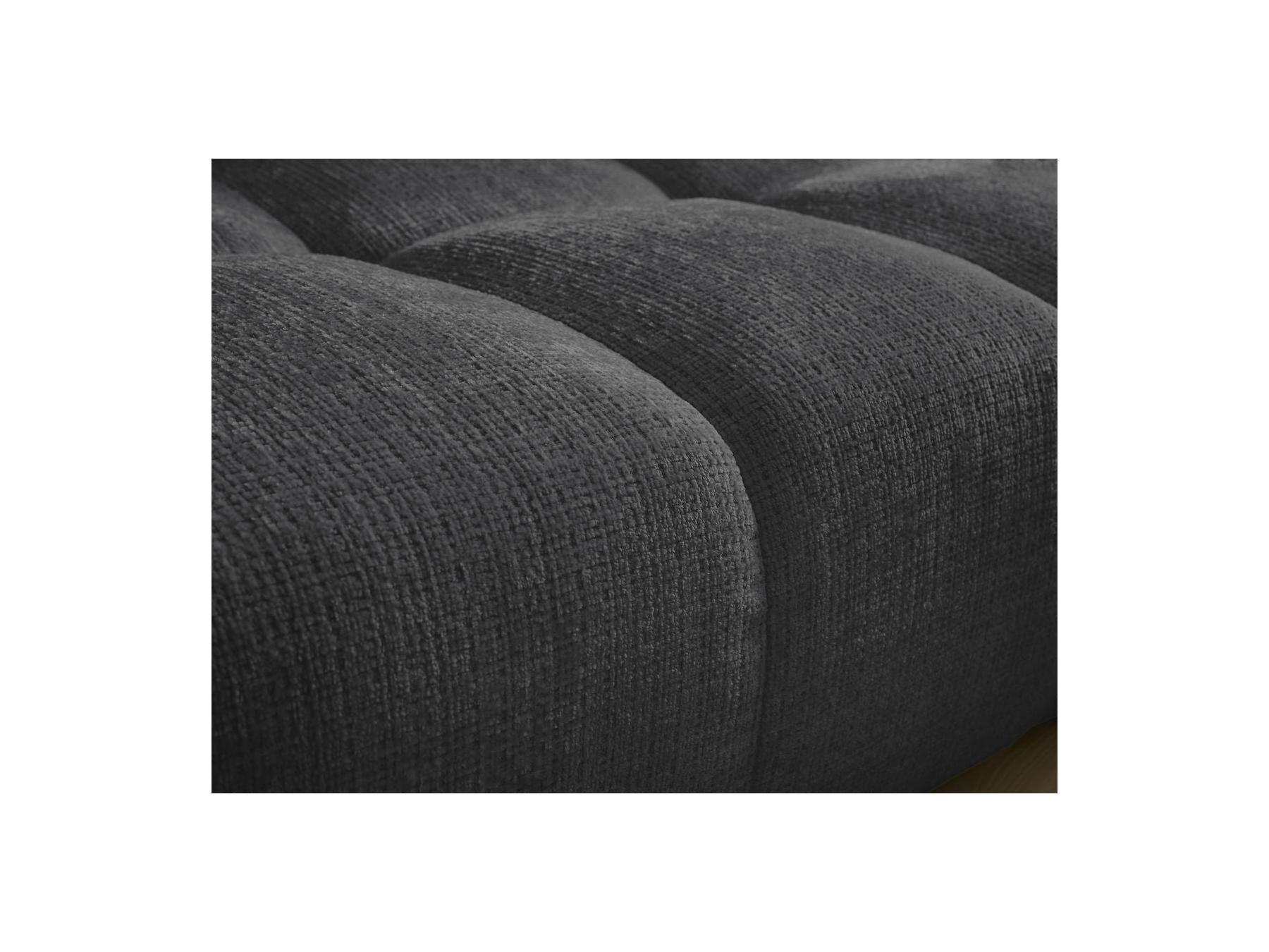 Anakin - Fixed 3-Seater Straight Sofa - Textured Fabric - 2 Cushions