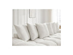 Anakin - Fixed Straight 3-Seater Sofa - Textured Fabric - 6 Cushions
