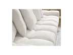 Anakin - Fixed Straight 3-Seater Sofa - Textured Fabric - 6 Cushions