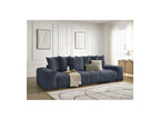 Anakin - Fixed Straight 3-Seater Sofa - Textured Fabric - 6 Cushions
