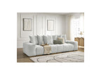 Anakin - Fixed Straight 3-Seater Sofa - Textured Fabric - 6 Cushions