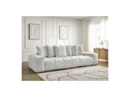 Anakin - Fixed Straight 3-Seater Sofa - Textured Fabric - 6 Cushions