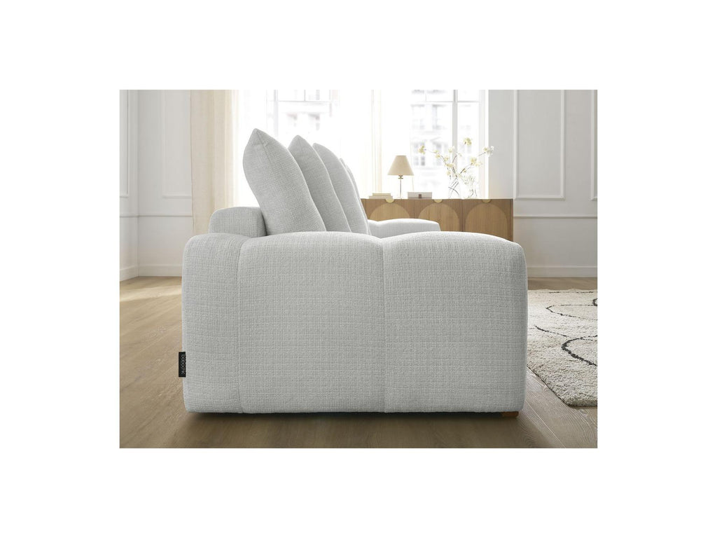 Anakin - Fixed Straight 3-Seater Sofa - Textured Fabric - 6 Cushions