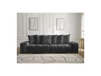 Anakin - Fixed Straight 3-Seater Sofa - Textured Fabric - 6 Cushions
