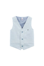 Gilet De Costume - Ciel Et Bleu Électrique - Enfant Garçon