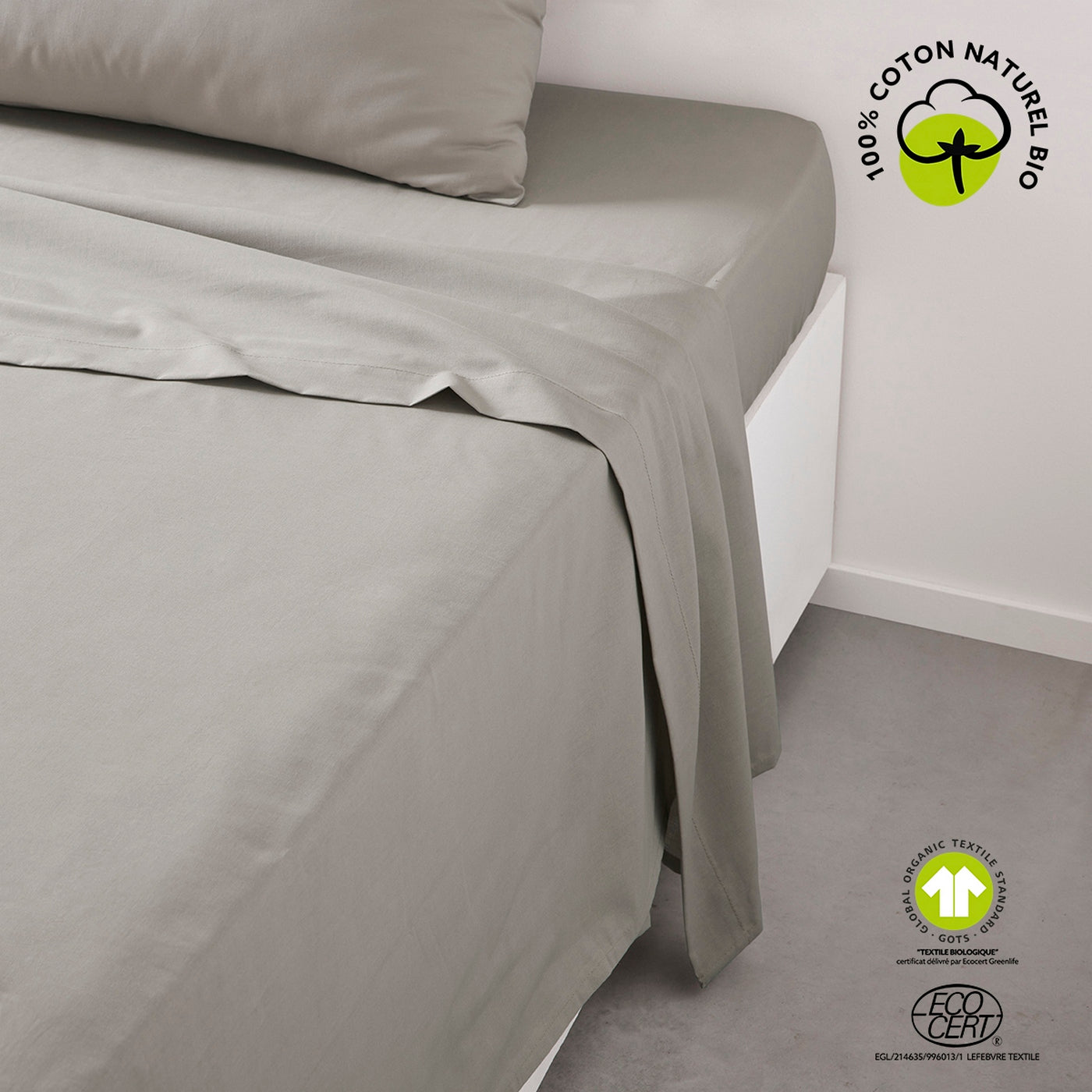 Organic - Flat Sheet - Beige