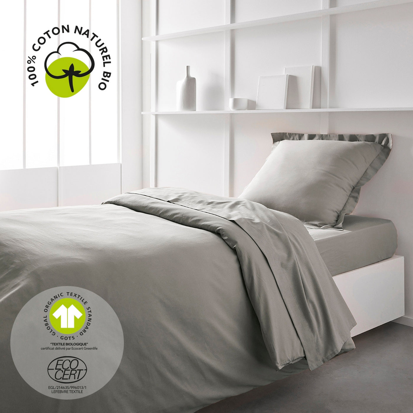 Organic - Flat Sheet - Beige