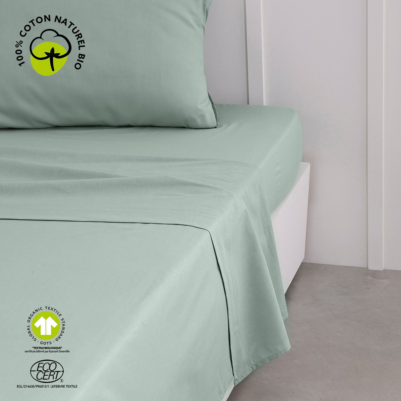 Organic - Drap Plat - Vert