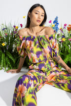 La Blouse Bardot Fuzzy Flower