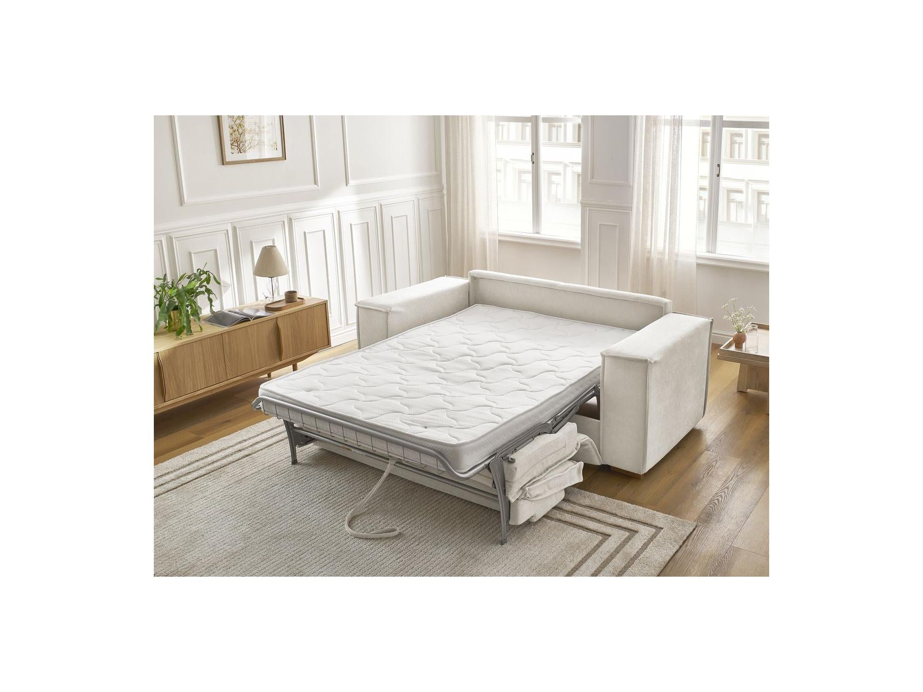 Chelsea - Canapé Droit Convertible Ouverture Express - Tissu Texturé - 160X200