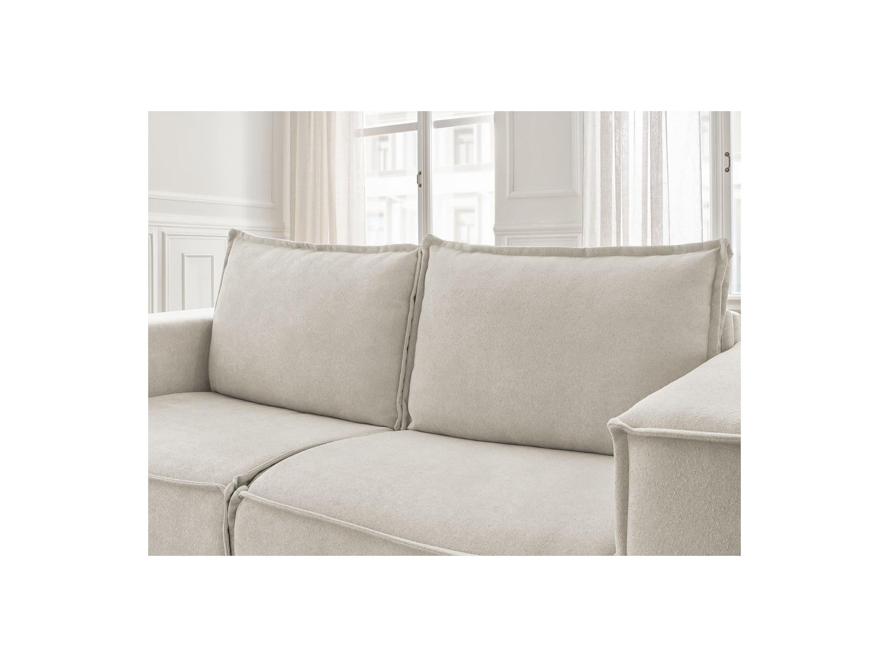 Chelsea - Canapé Droit Convertible Ouverture Express - Tissu Texturé - 160X200