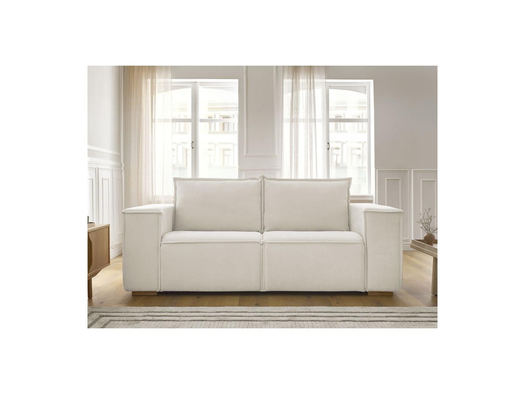 Chelsea - Canapé Droit Convertible Ouverture Express - Tissu Texturé - 160X200