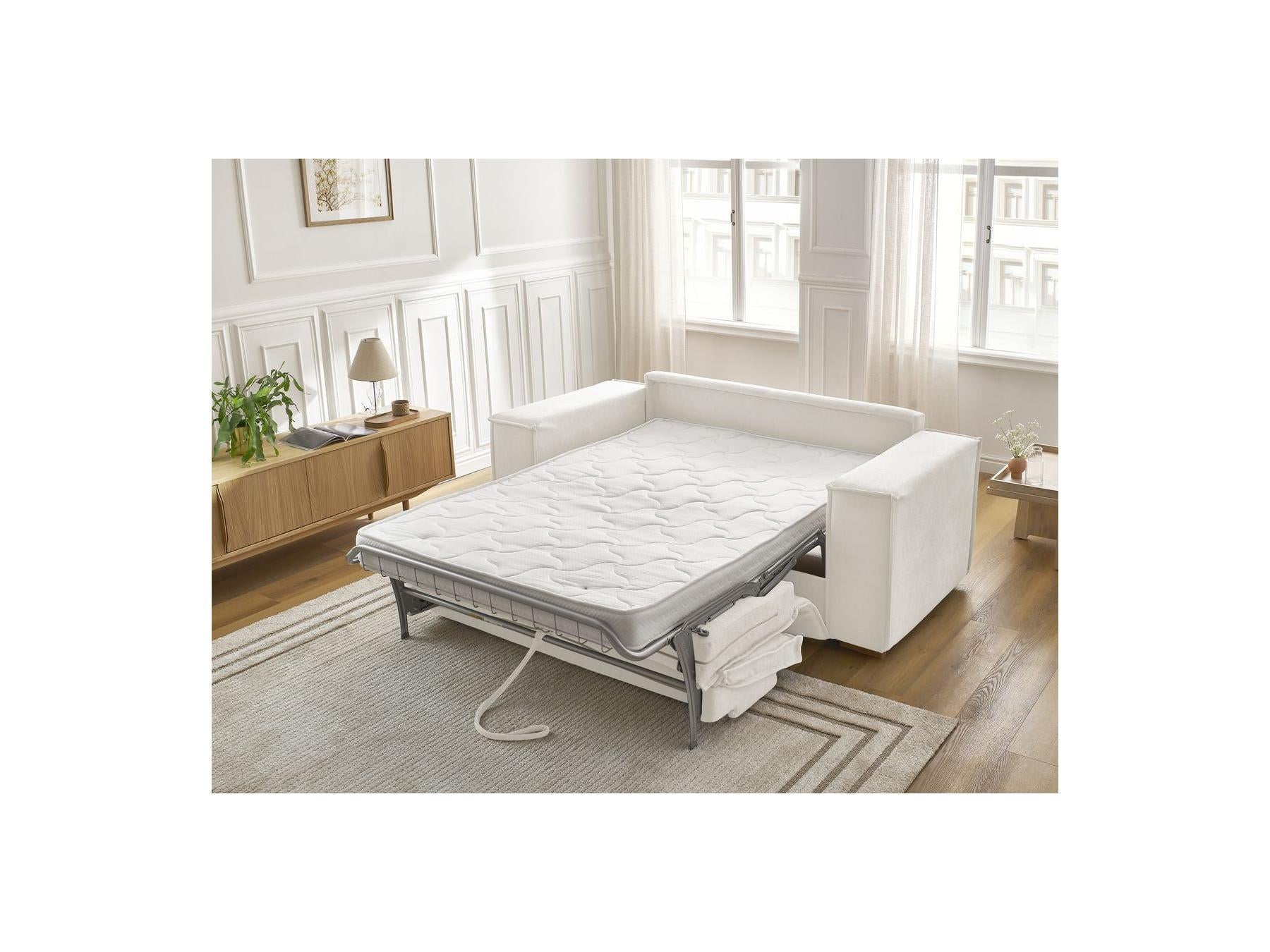 Chelsea - Canapé Droit Convertible Ouverture Express - Tissu Texturé - 160X200