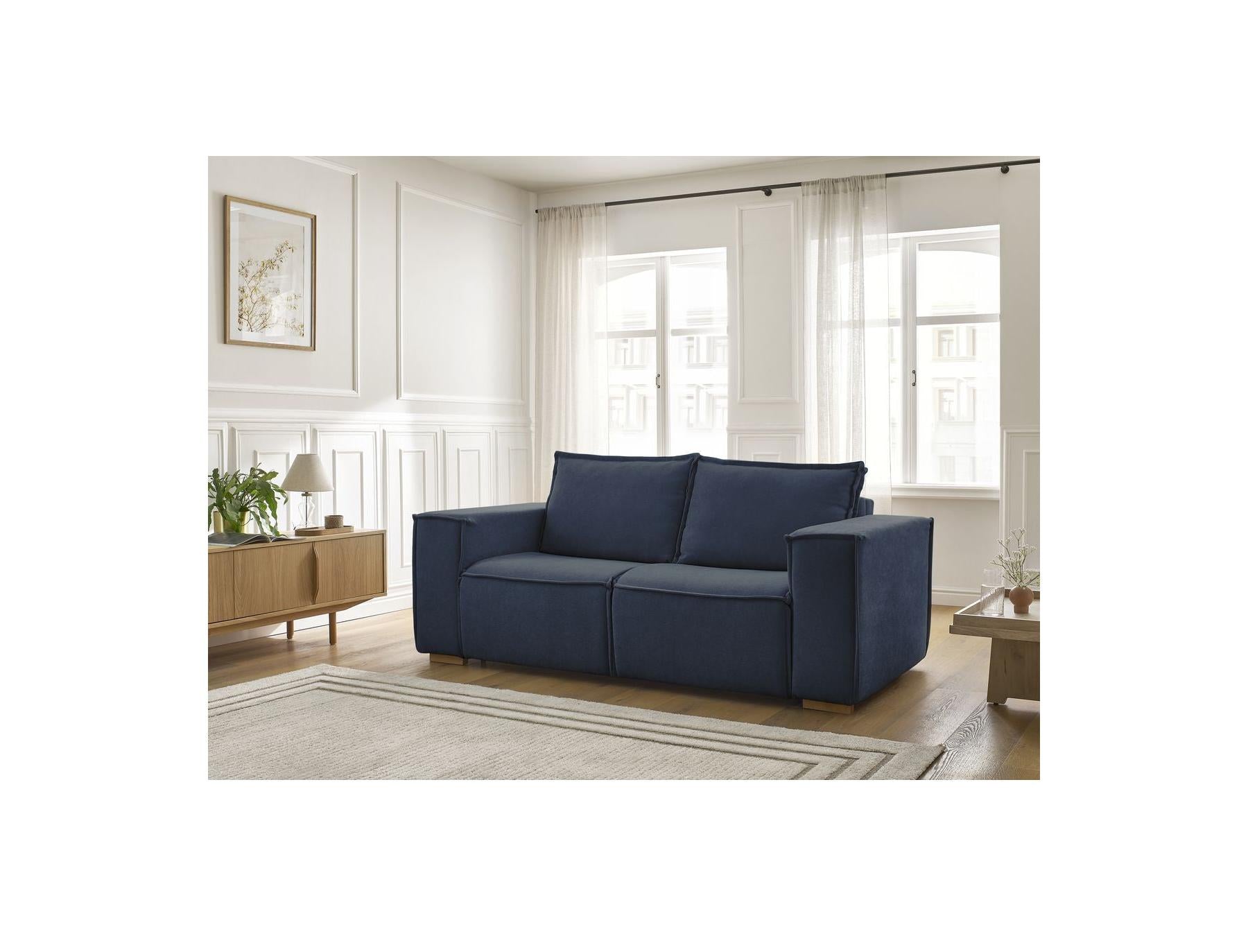 Chelsea - Canapé Droit Convertible Ouverture Express - Tissu Texturé - 160X200