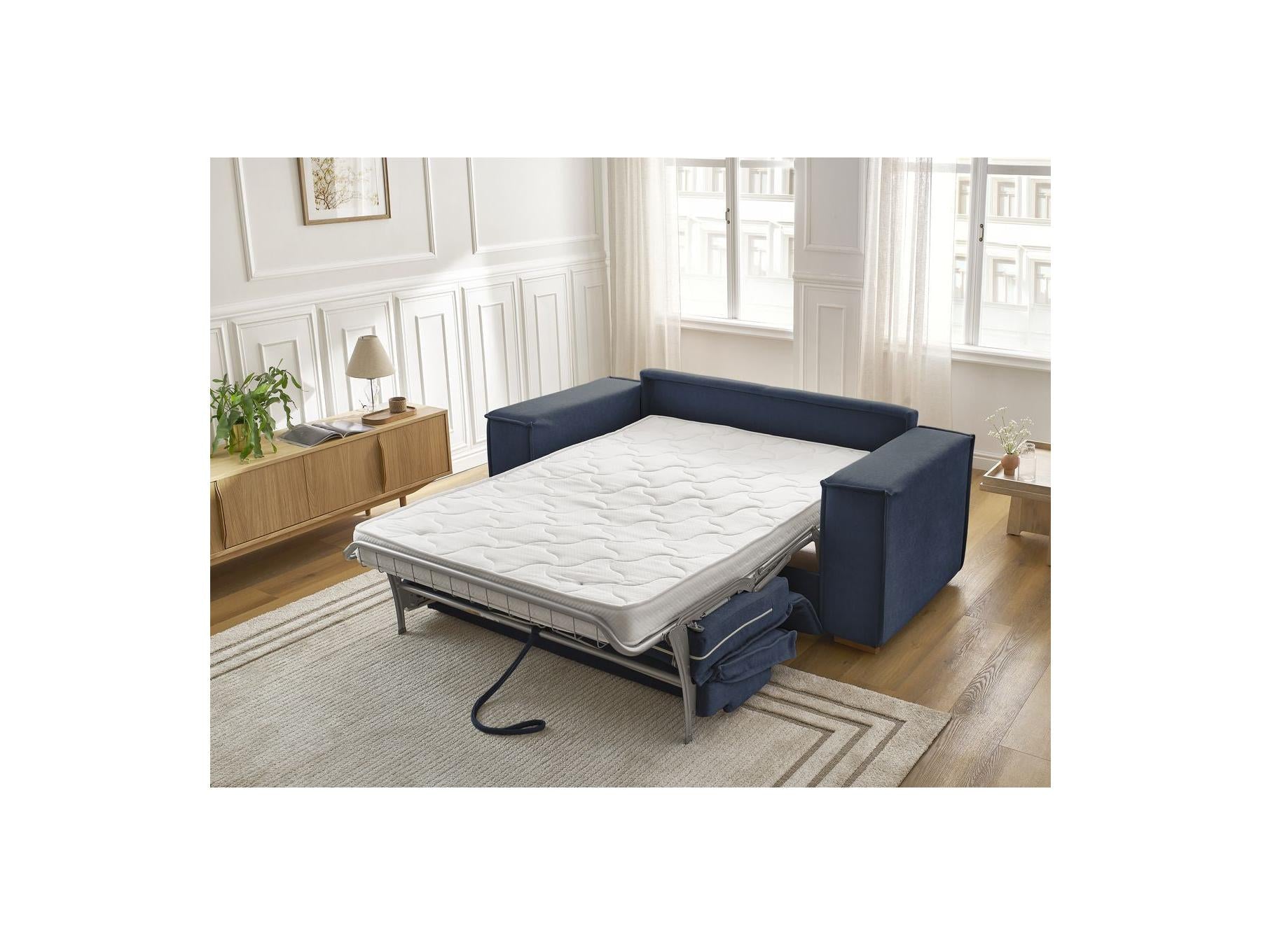 Chelsea - Canapé Droit Convertible Ouverture Express - Tissu Texturé - 160X200