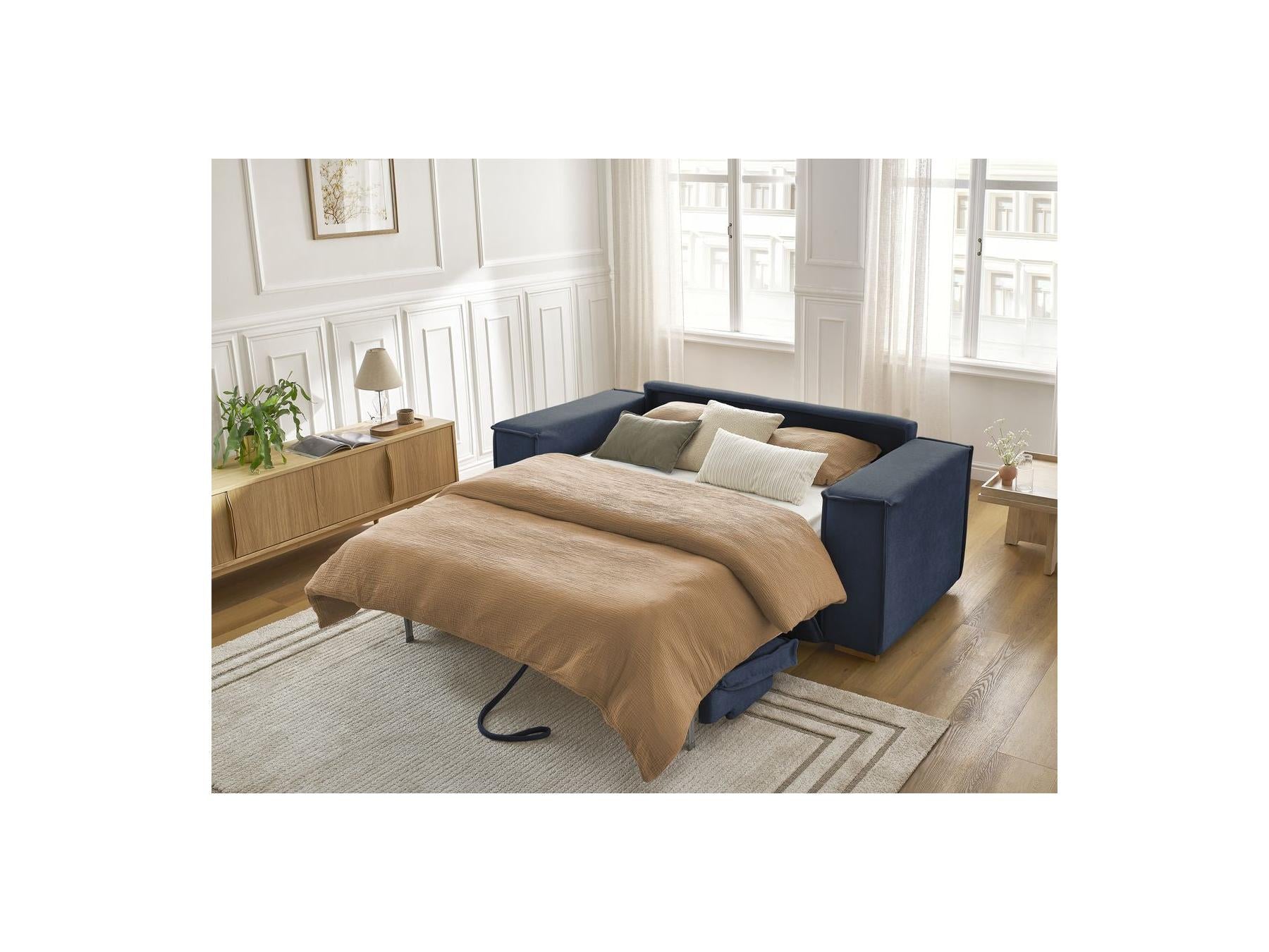 Chelsea - Canapé Droit Convertible Ouverture Express - Tissu Texturé - 160X200
