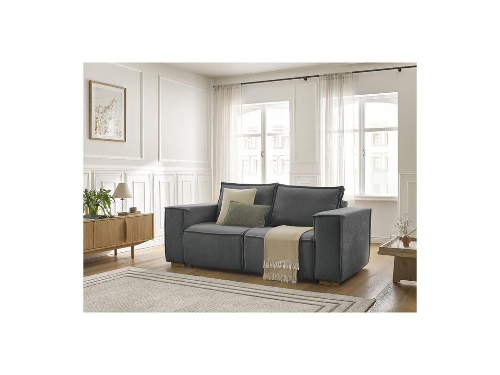 Chelsea - Canapé Droit Convertible Ouverture Express - Tissu Texturé - 160X200