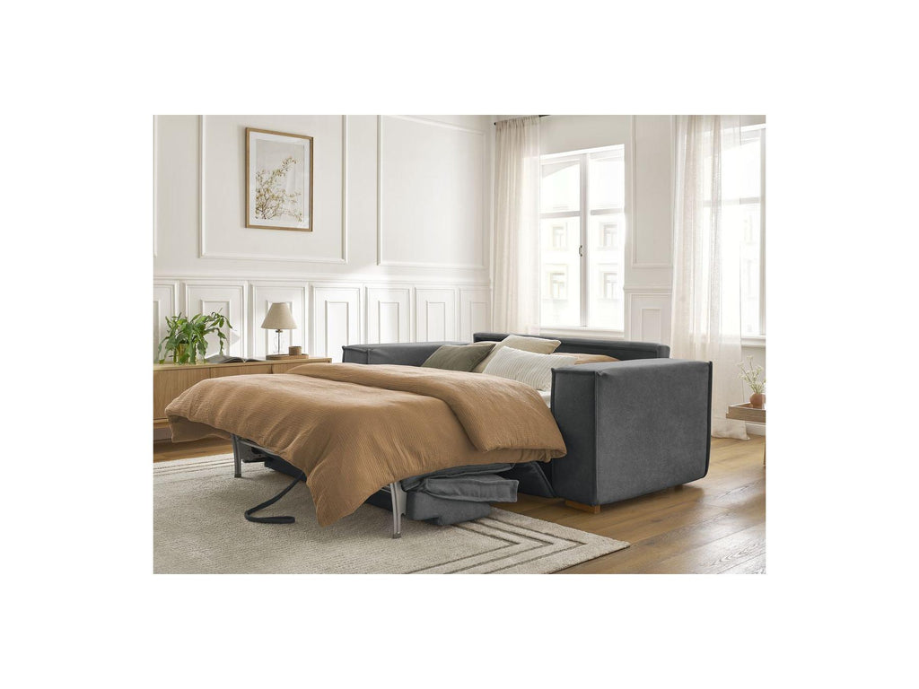 Chelsea - Canapé Droit Convertible Ouverture Express - Tissu Texturé - 160X200