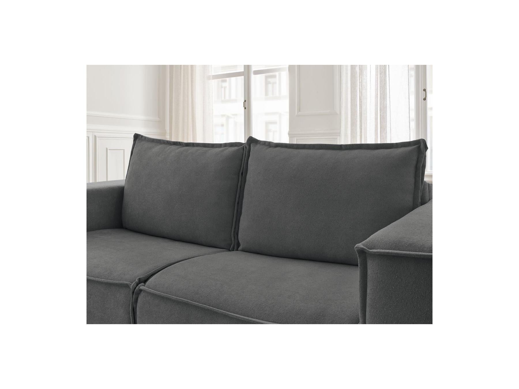 Chelsea - Canapé Droit Convertible Ouverture Express - Tissu Texturé - 160X200