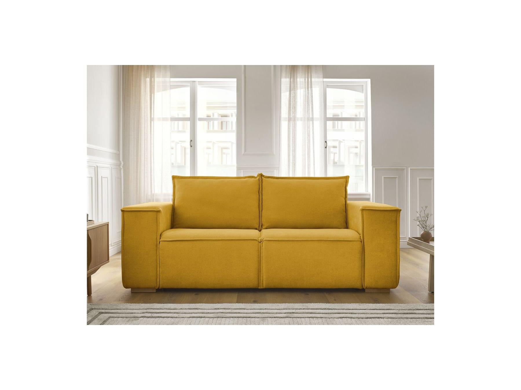 Chelsea - Sofá recto cama con apertura exprés - Tejido texturizado - 140X200