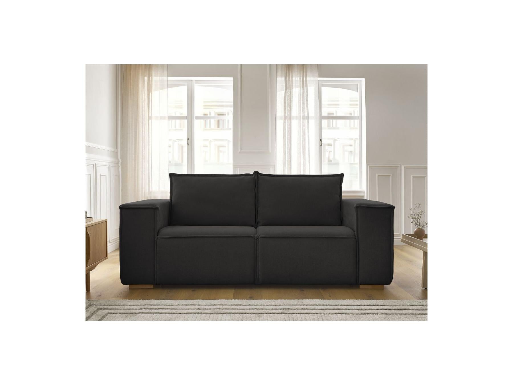 Chelsea - Canapé Droit Convertible Ouverture Express - Tissu Texturé - 160X200
