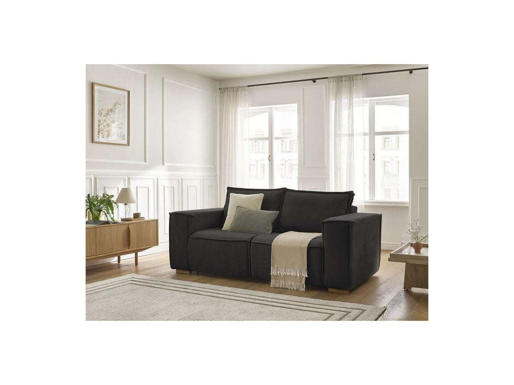 Chelsea - Canapé Droit Convertible Ouverture Express - Tissu Texturé - 160X200