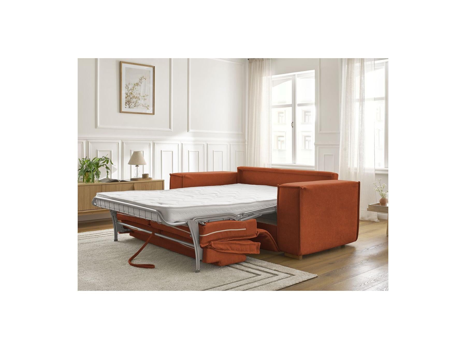 Chelsea - Canapé Droit Convertible Ouverture Express - Tissu Texturé - 160X200