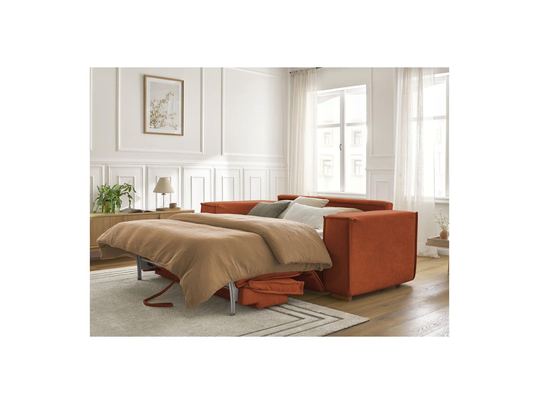 Chelsea - Canapé Droit Convertible Ouverture Express - Tissu Texturé - 160X200
