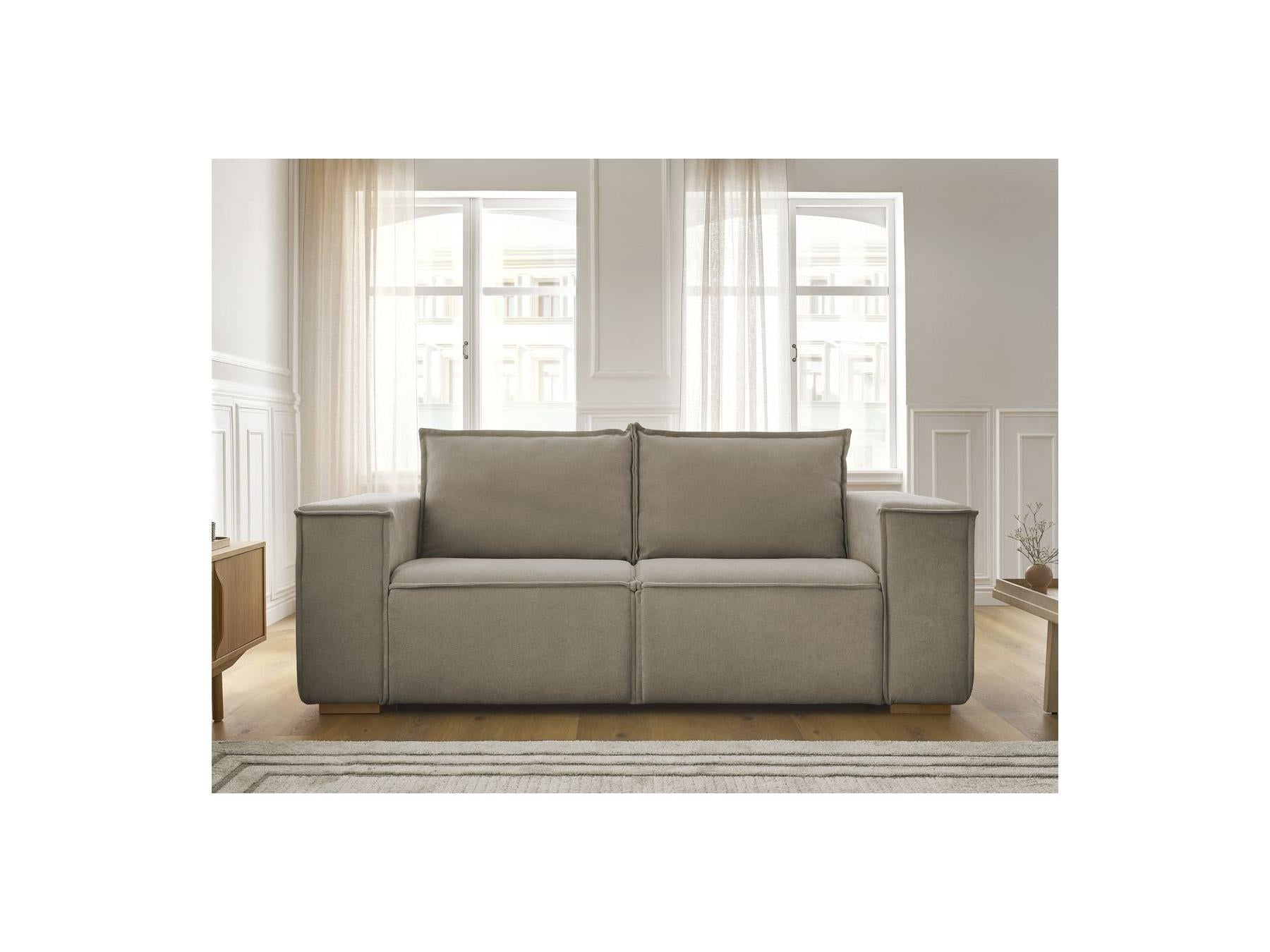 Chelsea - Canapé Droit Convertible Ouverture Express - Tissu Texturé - 160X200