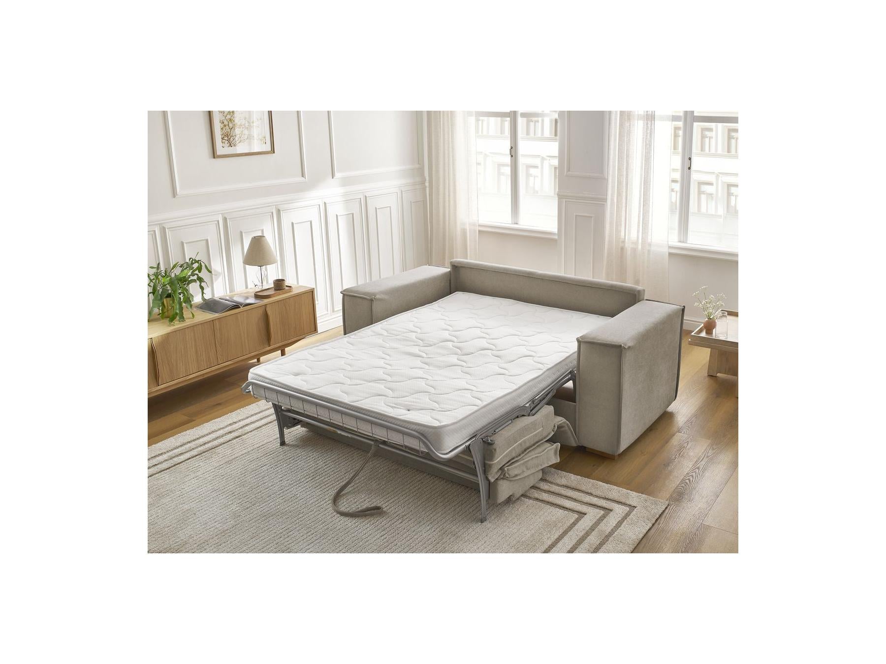 Chelsea - Canapé Droit Convertible Ouverture Express - Tissu Texturé - 160X200
