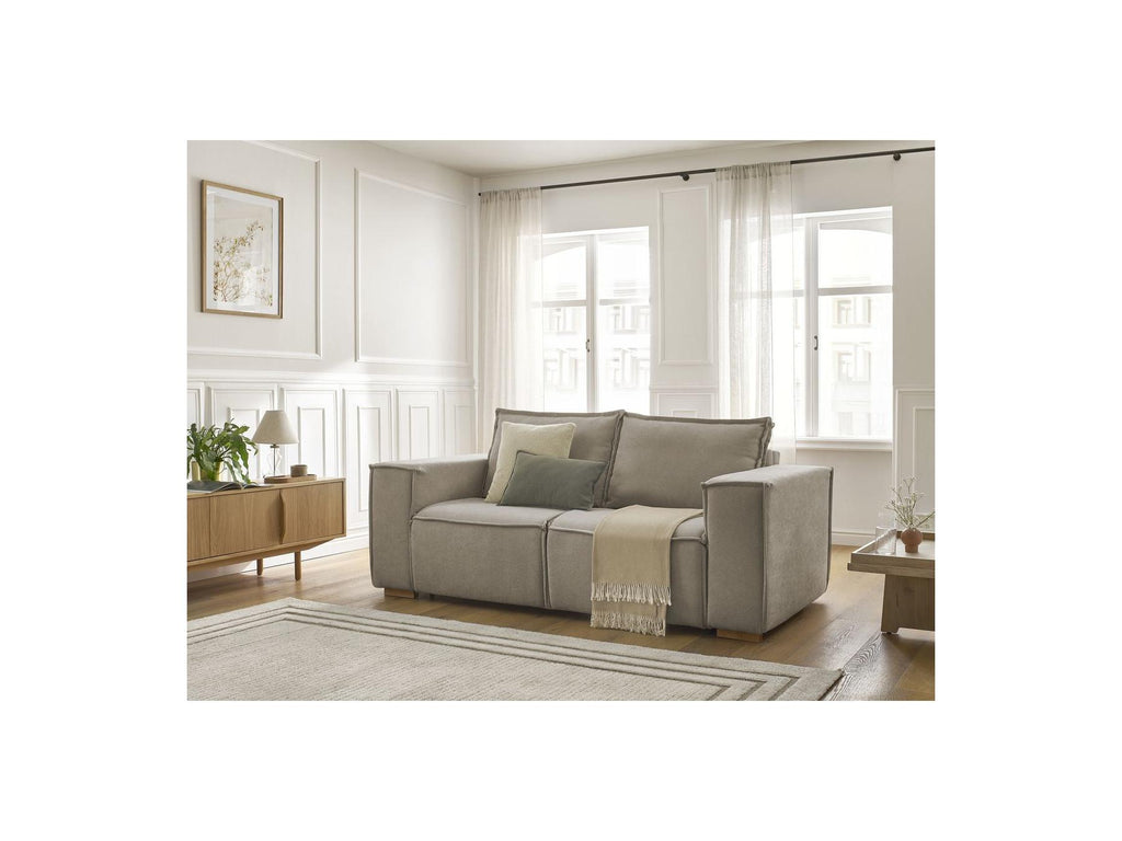 Chelsea - Sofá recto cama con apertura exprés - Tejido texturizado - 140X200
