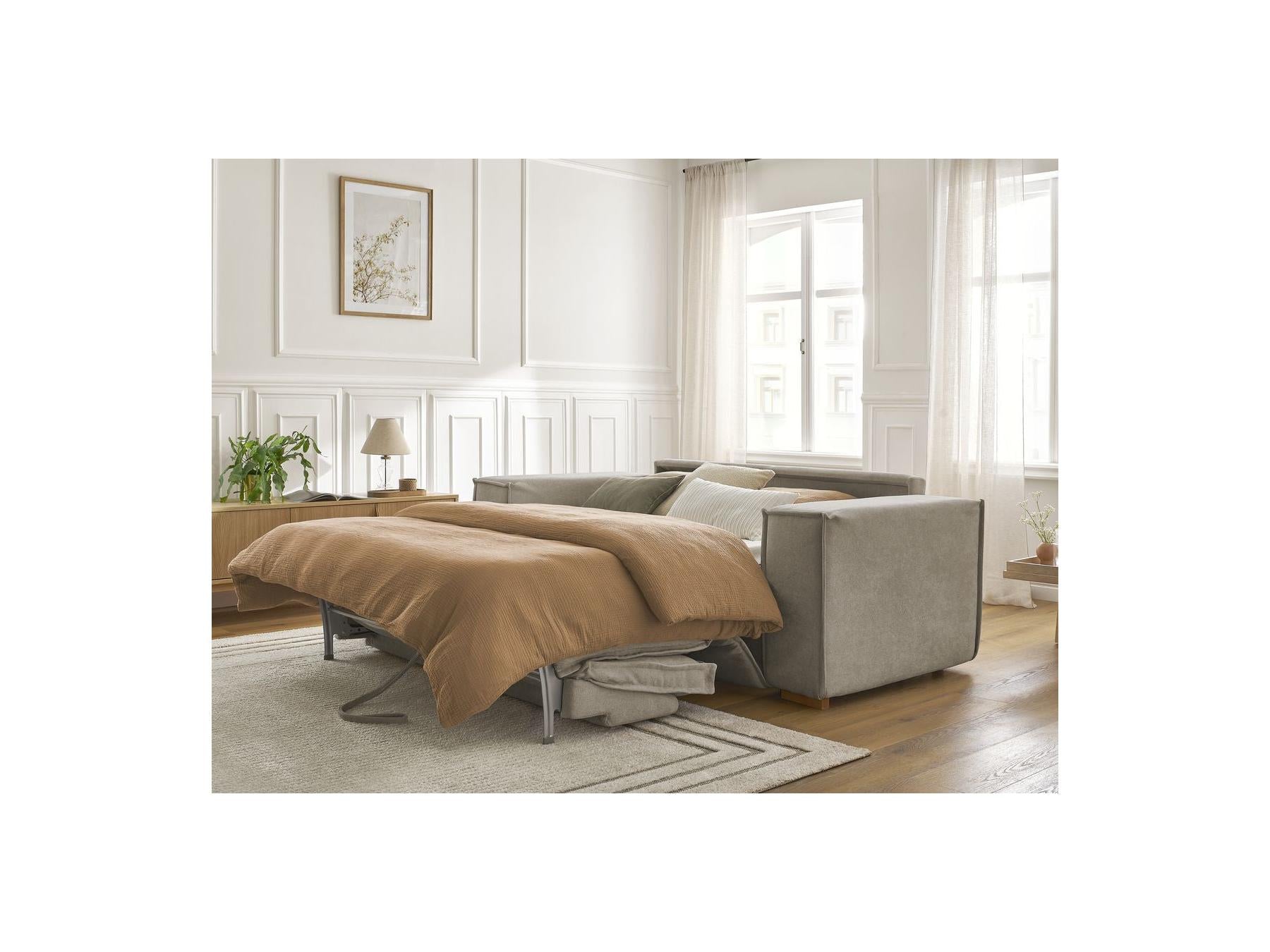 Chelsea - Canapé Droit Convertible Ouverture Express - Tissu Texturé - 160X200