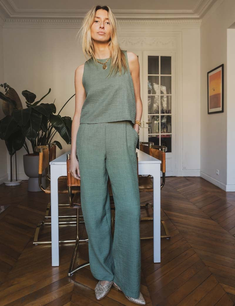 Jade Olive Jumpsuit