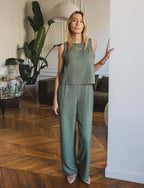 Jade Olive Jumpsuit
