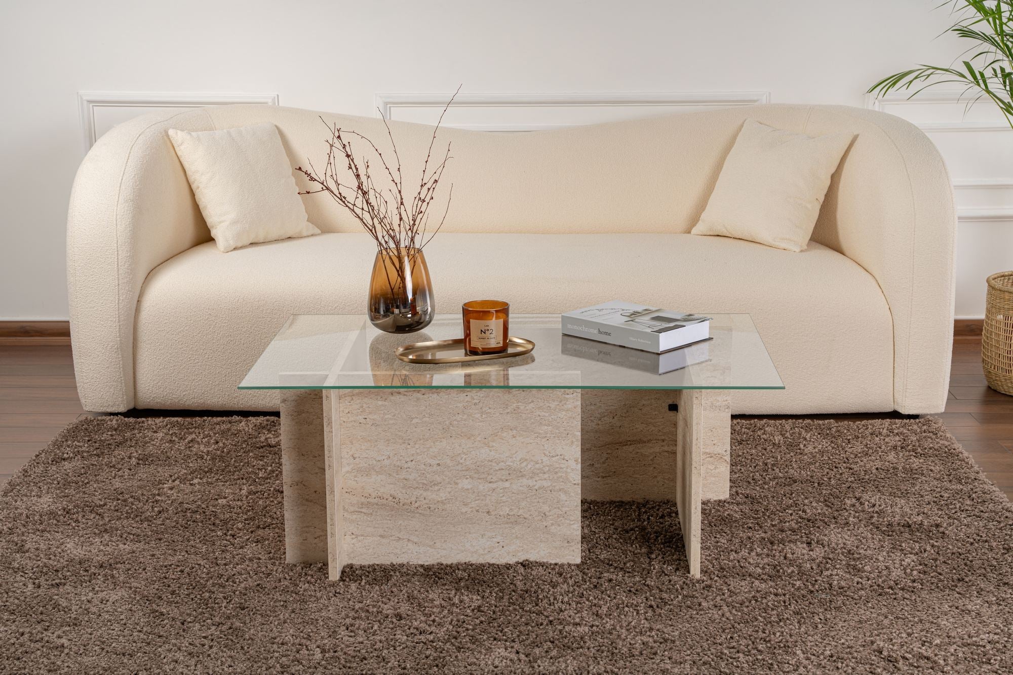 Vetrino - Mesa de Centro - Travertine
