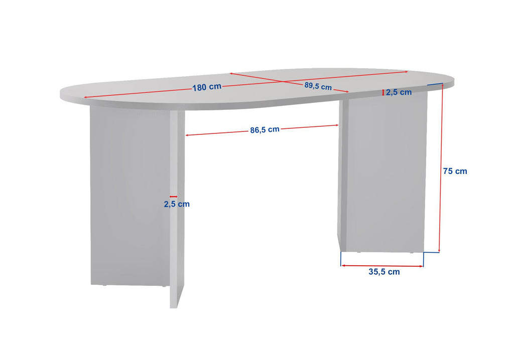 Sablin - Mesa de Comedor - Milano Walnut