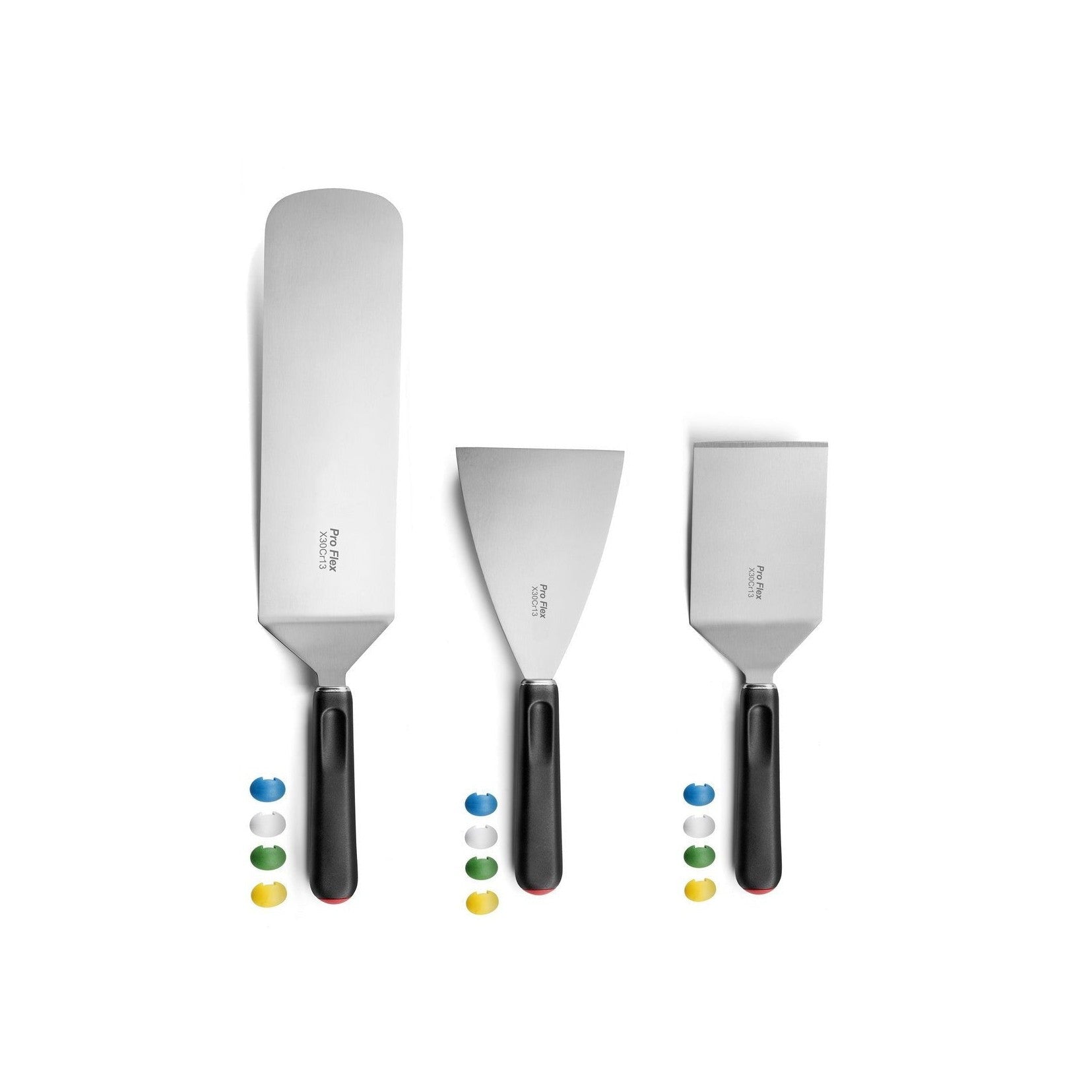 Pro Flex - Set de 3 espátulas para barbacoa