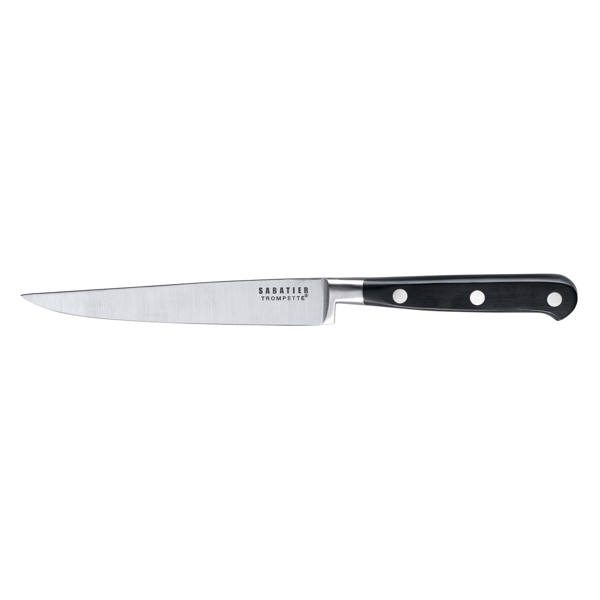 Sabatier Trompette - 6 cuchillos para carne de hoja lisa